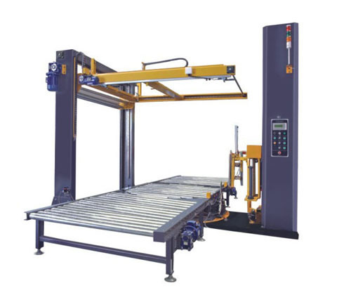 G6 + SD1  Fully-Auto Pallet Wrapper + Top Sheet Dispenser