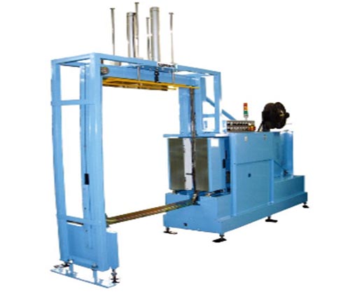 HN-VP01 Side Sealed Pallet Strapper - Vertical Strapping with top press arm 