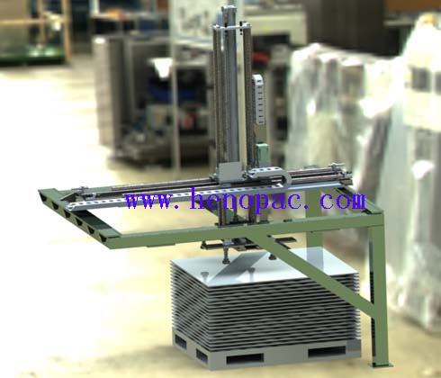 layer/tier slip sheet dispenser 