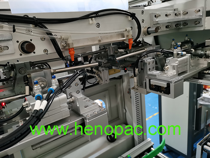 Automatic drum bag inserter machine PE film barrel bag inserter machine M-type PE film pail bag inserter bucket Ploy bag inserter automatic can poly bag inserter polybag in crate bag maker and inserter